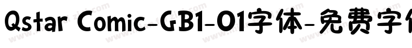 Qstar Comic-GB1-01字体字体转换